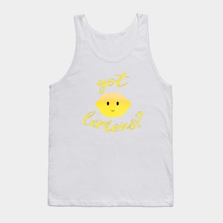 Got Lemons? Deliciously Cute Smiley Happy Face Fruit Tank Top